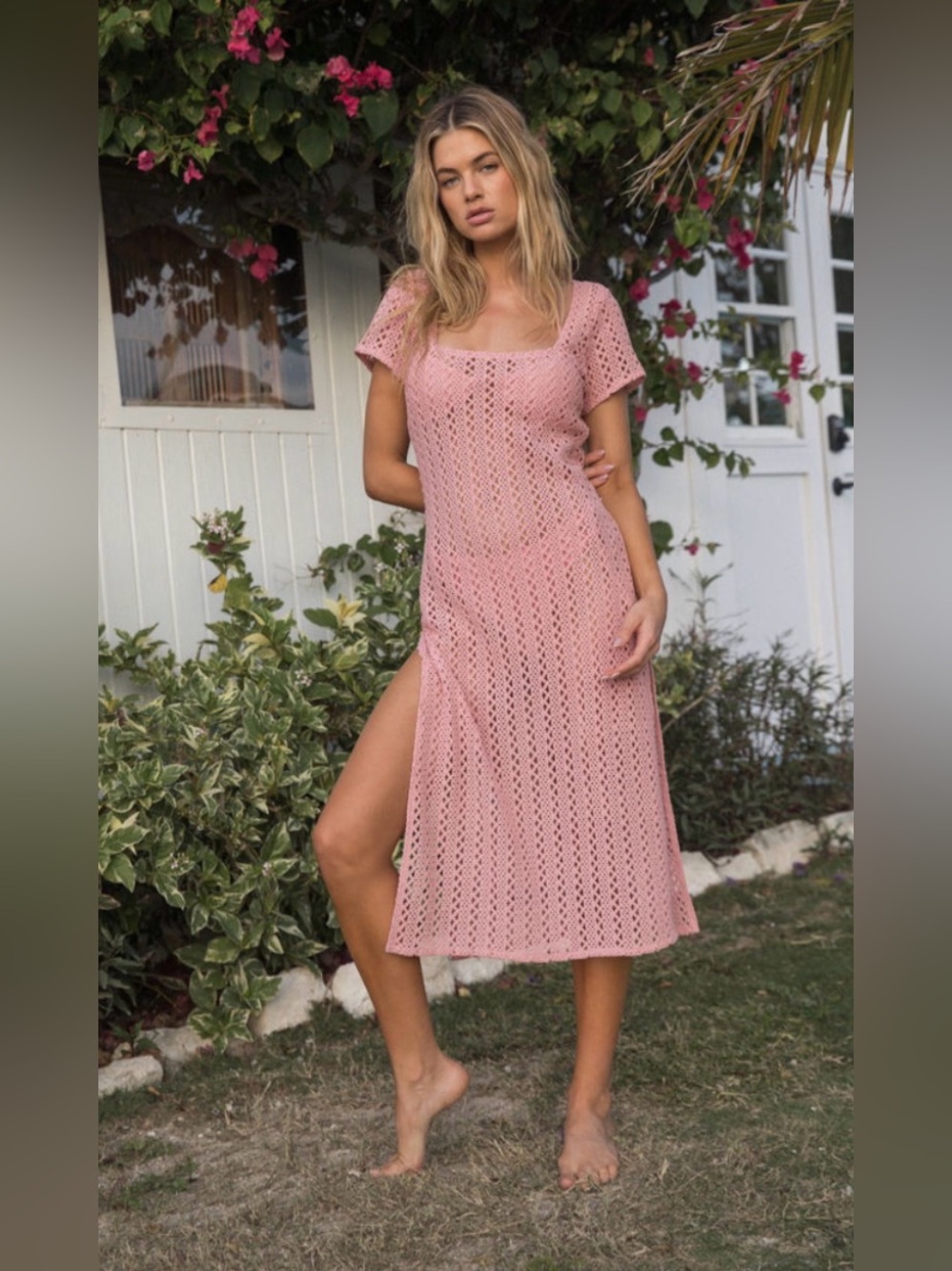 O'Neill Maxi Sundress/ Cover up with Flutter Cap Sleeves